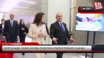 Mevlüt Çavuşoğlu, İzlandalı mevkidaşı Thordis Kolbrun Reykfjörd Gylfadottir ile görüştü