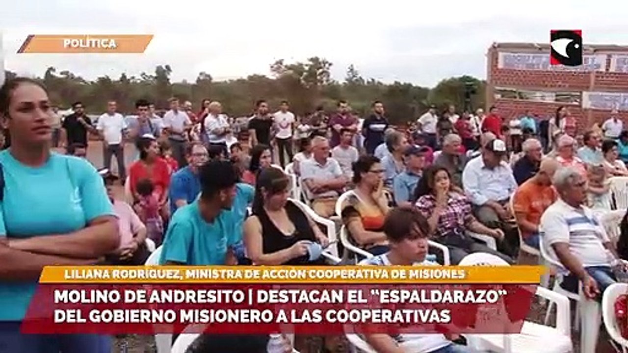“Los productores y los jóvenes de las cooperativas están empoderados”, dijo Liliana Rodríguez en la inauguración del mega molino yerbatero de Andresito
