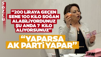 CHP'li Müzeyyen Şevkin Meclise Soğan ile Geldi! "Yaparsa AK Parti Yapar"