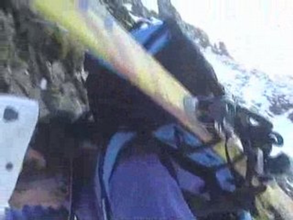 Couloir des cabines à l'entrée du val d'enfer