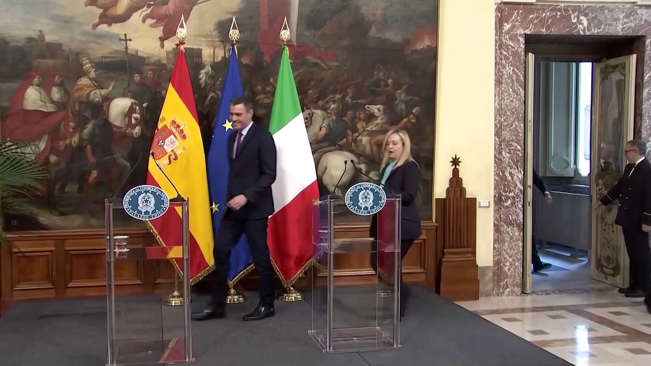 Sánchez destaca los objetivos "alineados" tras su reunión con Meloni