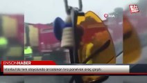 İstanbul’da tem otoyolunda arızalanan tıra panelvan araç çarptı