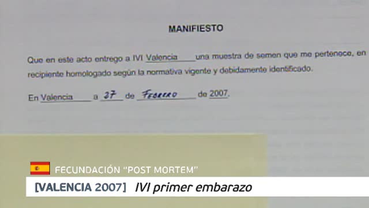 Fecundación "post mortem",  excepcional en España