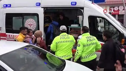 Yozgat'ta hafriyat kamyonu ile öğrenci servisi çarpıştı