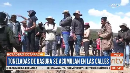 Sigue el bloqueo en Cotapachi e improvisan botadero cerca del Calvario