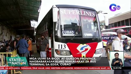 Aircon buses na biyaheng Bicol, fully booked na sa PITX | SONA