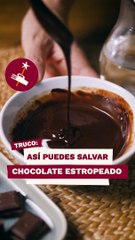 Cómo rescatar chocolate si se te estropea en el microondas