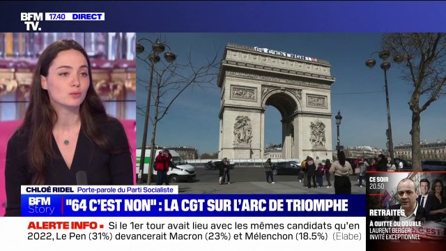 Chloé Ridel (PS) à propos de la réunion entre l'intersyndicale et Élisabeth Borne: Ce qui s'est passé ce matin, c'est une pièce de théâtre