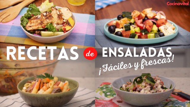¡Fáciles y deliciosas! Checa 4 recetas de ensaladas frescas