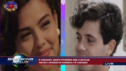 Il Paradiso, Marco potrebbe dire a Matilde  dietro l'incendio in fabbrica c'è Tancredi