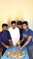 Flip bottle eating pizza  #pizza