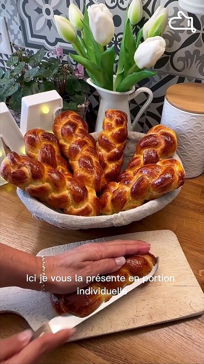 Petites tresses au beurre pour le goûter