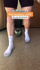 Ball mastery drill you can do at home (football) #short