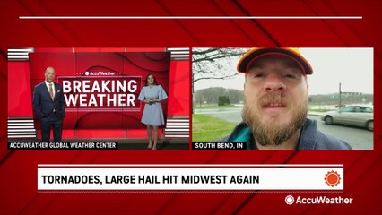 Download Video: Tornadoes hit Midwest with more severe weather ahead