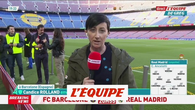 Le Real Madrid avec Camavinga arrière gauche face à Barcelone - Foot - ESP - Coupe