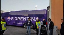 Cremonese-Fiorentina: il pullman viola arriva allo stadio