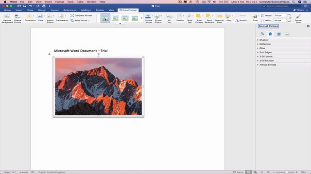 How to INSERT an Image on Microsoft Word - Tutorial 5 | Mac Office Tutorial