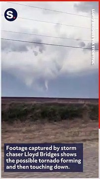 Storm Chaser Captures Moment Possible Tornado Touches Down Near Knoxville, Iowa