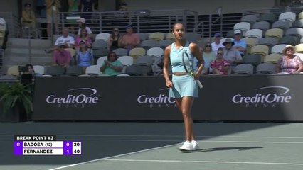 Charleston - Badosa a bataillé pour écarter Fernandez