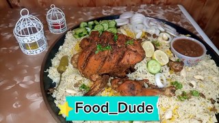 No Steam No Bake Arabian Chicken Mandi with Rice