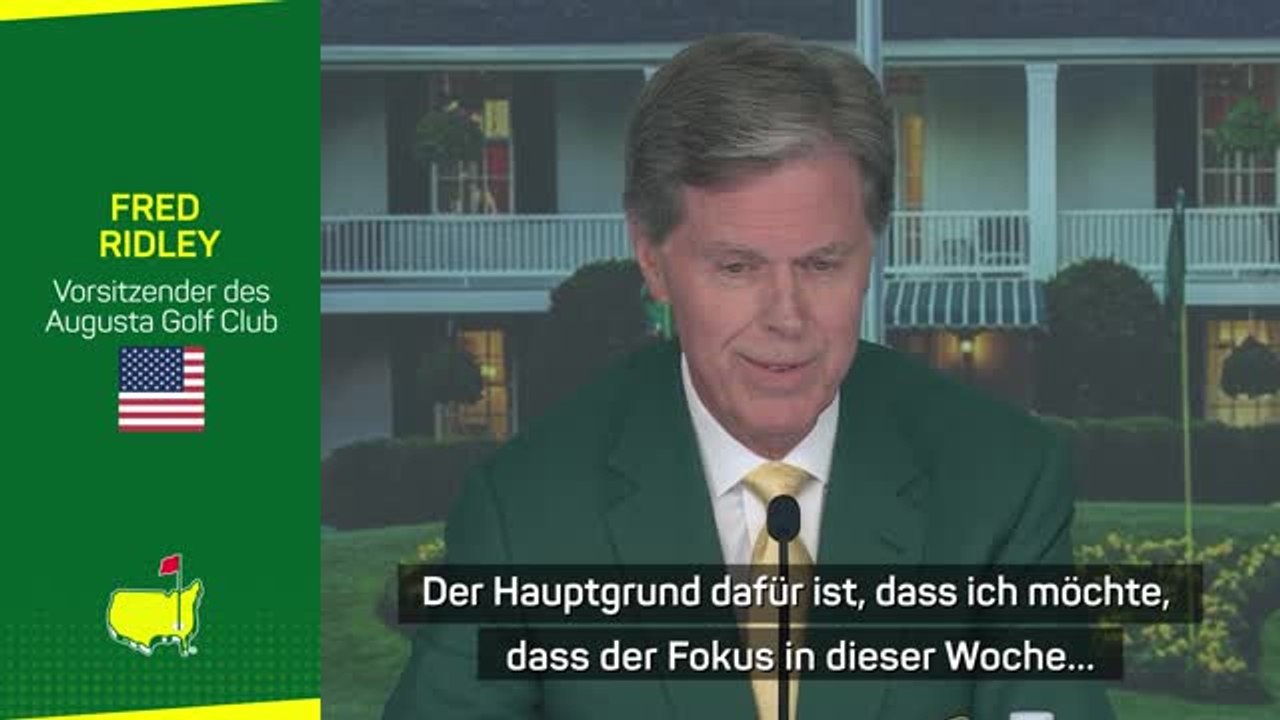 Ridley bestätigt: LIV-CEO wurde nicht eingeladen