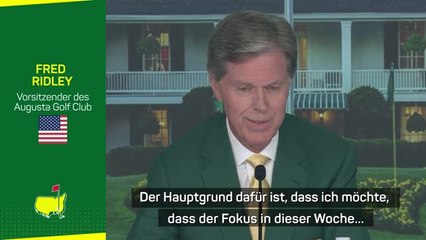 Ridley bestätigt: LIV-CEO wurde nicht eingeladen