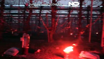 Velas de parafina para salvar as cerejeiras