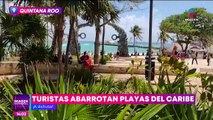 Turistas disfrutan de las playas del Caribe esta Semana Santa