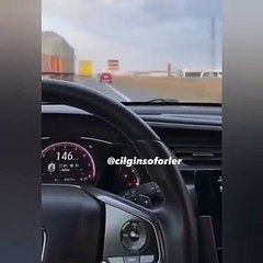 Honda ve TOGG otobanda böyle kapıştı... Zar zor yetişebildi