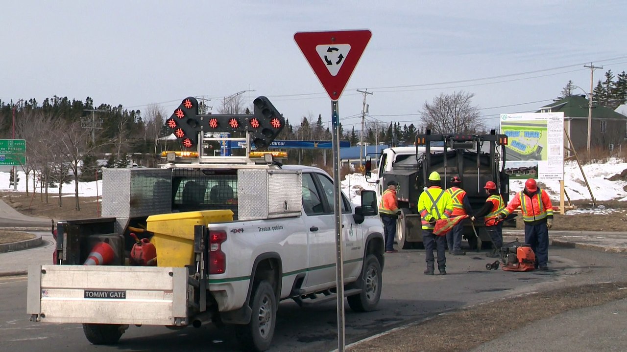 topo travaux carrefour giratoire