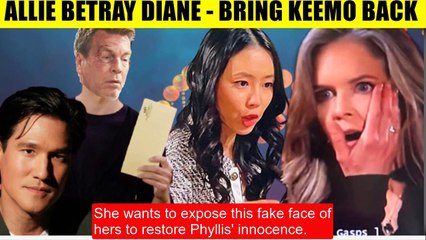 CBS Y&R Spoilers Allie was scared when Phyllis died - Betrayed Diane and brought Keemo back