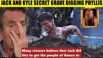 CBS Young And The Restless Spoilers Jack and Kyle secretly dig up Phyllis' grave - no body found