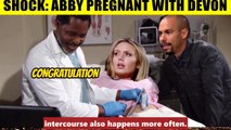 CBS Young And The Restless Spoilers Abby gets pregnant with Devon - Amanda leaves Genoa out of shame