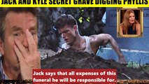 CBS Young And The Restless Spoilers Jack and Kyle secretly dig up Phyllis' grave - no body found