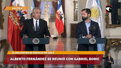Alberto Fernández se reunió con Gabriel Boric