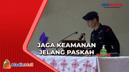 Tim Jibom Polda DIY Sterilisasi Gereja Jelang Paskah