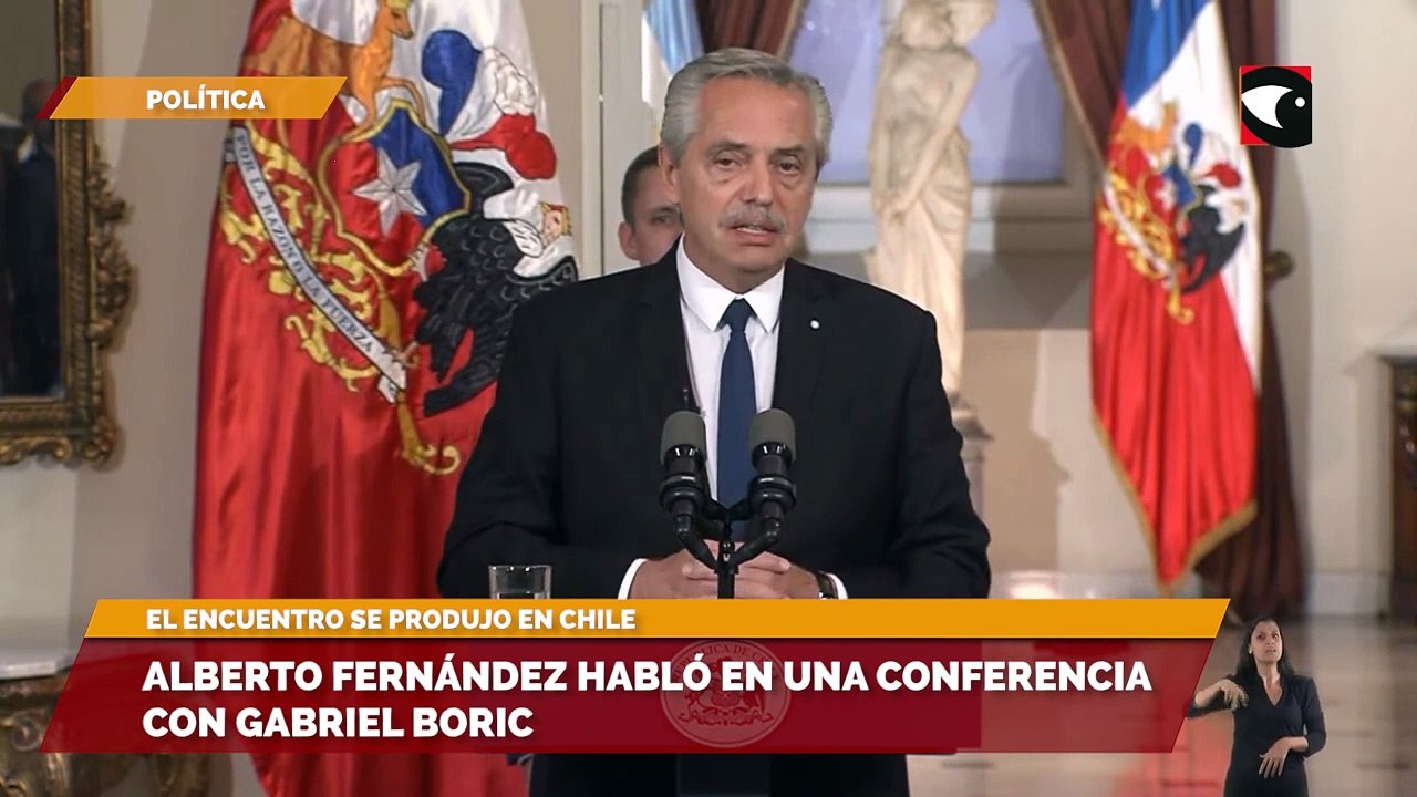 Alberto Fernández habló en una conferencia con Gabriel Boric
