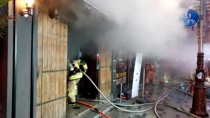 고깃집에서 불...같은 건물 주민 8명 대피 / YTN