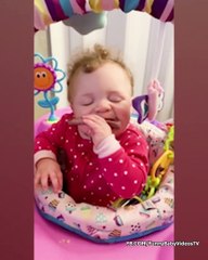 Funniest Baby Fall Asleep - Funny Cute Baby Video