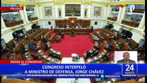 Ministro de Defensa, Jorge Chávez, descarta renunciar: “Sería un acto irresponsable y cobarde”