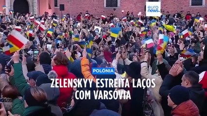 Polónia reforça apoio à Ucrânia durante visita de Zelenskyy