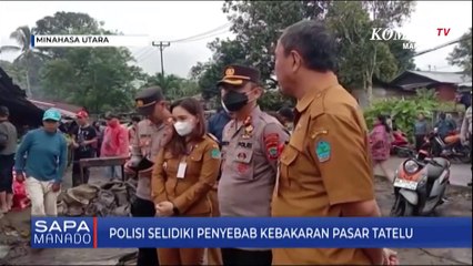 Tim Inavis Lakukan Penyelidikan Di Lokasi Kebakaran Pasar Tatelu