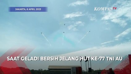Melihat Atraksi Udara Saat Geladi Bersih HUT ke-77 TNI AU