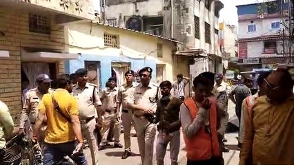 ट्रांसपोर्टर सचिन की हत्या के आरोपी मोहसिन के परदेशीपुरा स्थित मकान पर चला बुलडोजर।