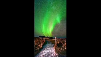Epic timelapse footage of the Northern Lights #shorts