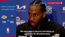 Kawhi delighted by Clippers' early dominance in Lakers win