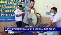 Polisi Musnahkan 1.305 Knalpot Brong, Pengguna Bisa Dikenakan Pidana 2 Tahun Penjara!