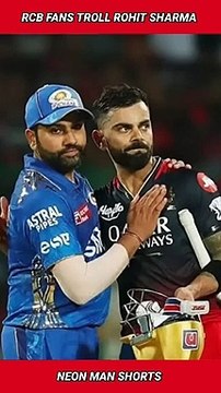RCB Fans TROLL Rohit Sharma...VADA PAV CHANTS! | IPL Rohit Sharma Vs Virat Kohli Cricket #shorts
