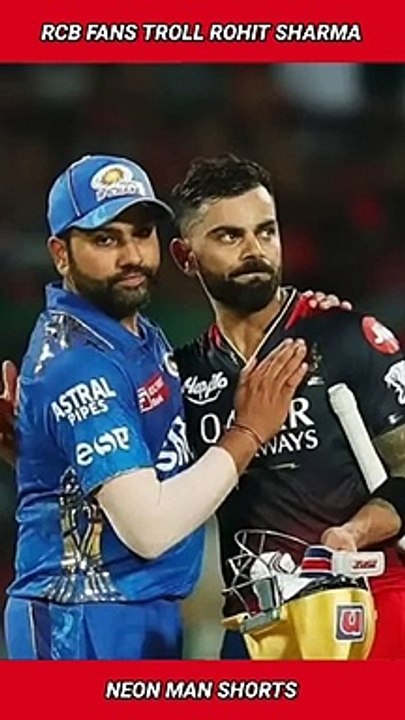 RCB Fans TROLL Rohit Sharma...VADA PAV CHANTS! | IPL Rohit Sharma Vs Virat Kohli Cricket #shorts