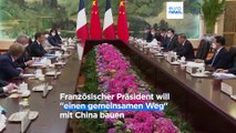 Spitzentreffen in Peking: Von der Leyen und Macron auf heikler Mission